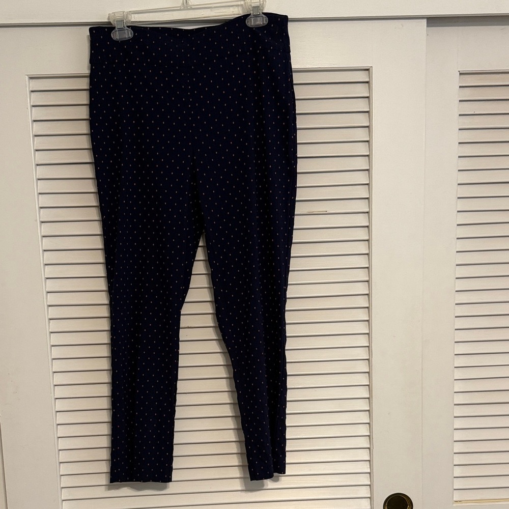 Navy Polka Dot Pants
